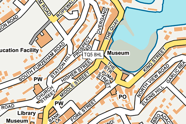 TQ5 8HL map - OS OpenMap – Local (Ordnance Survey)