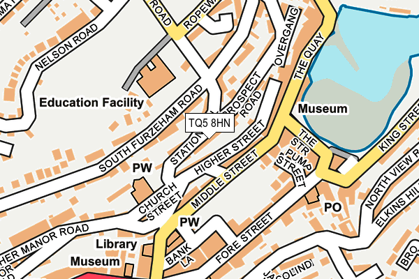 TQ5 8HN map - OS OpenMap – Local (Ordnance Survey)