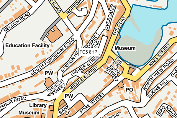 TQ5 8HP map - OS OpenMap – Local (Ordnance Survey)