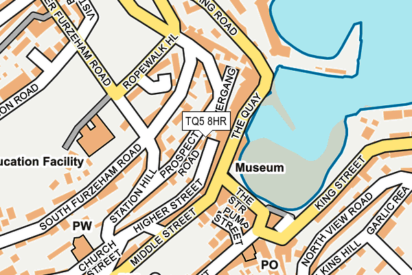 TQ5 8HR map - OS OpenMap – Local (Ordnance Survey)