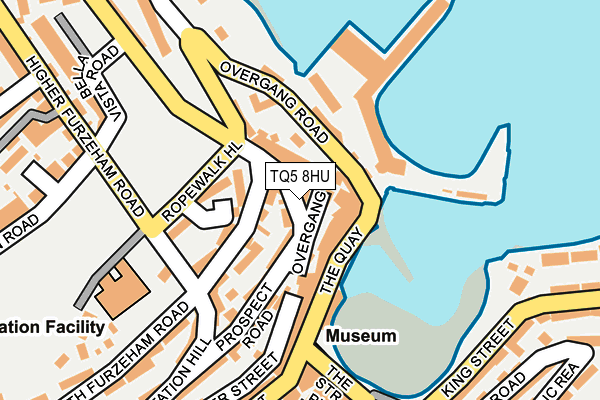 TQ5 8HU map - OS OpenMap – Local (Ordnance Survey)