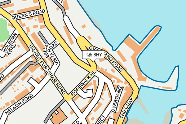 TQ5 8HY map - OS OpenMap – Local (Ordnance Survey)