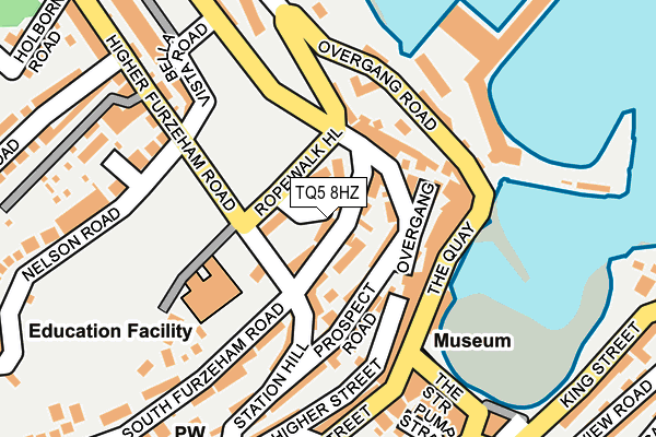 TQ5 8HZ map - OS OpenMap – Local (Ordnance Survey)