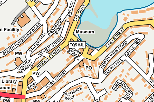 TQ5 8JL map - OS OpenMap – Local (Ordnance Survey)