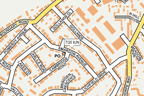 TQ5 8JN map - OS OpenMap – Local (Ordnance Survey)