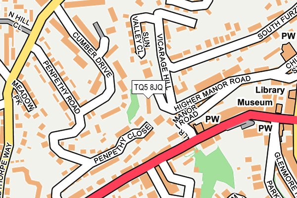 TQ5 8JQ map - OS OpenMap – Local (Ordnance Survey)