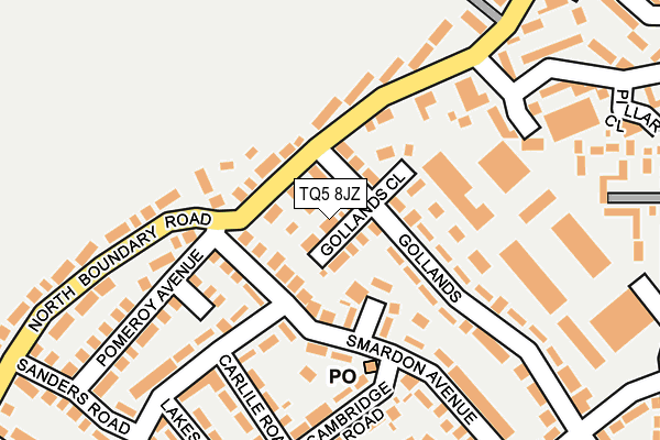 TQ5 8JZ map - OS OpenMap – Local (Ordnance Survey)