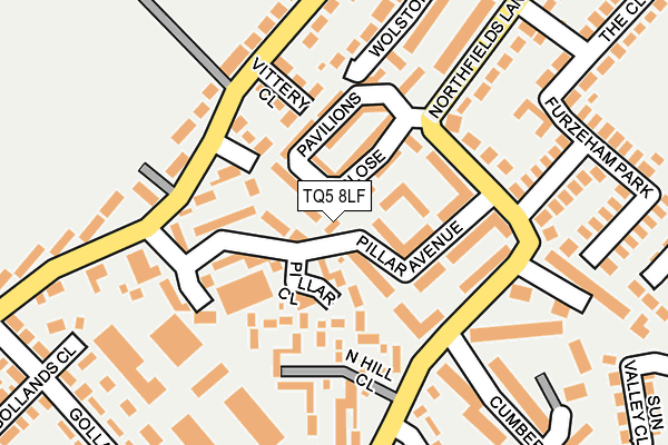 TQ5 8LF map - OS OpenMap – Local (Ordnance Survey)