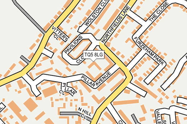 TQ5 8LG map - OS OpenMap – Local (Ordnance Survey)