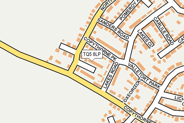 TQ5 8LP map - OS OpenMap – Local (Ordnance Survey)