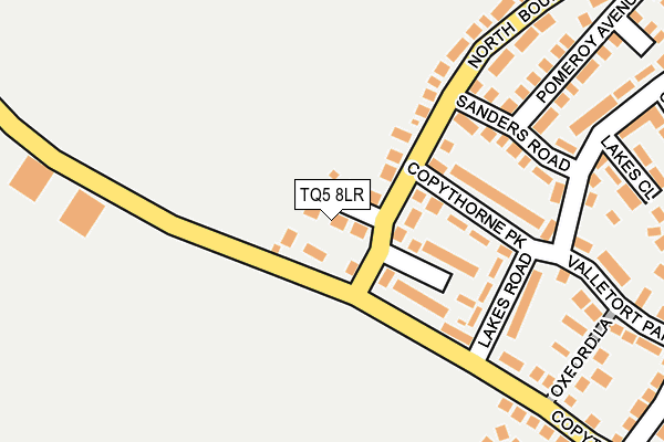 TQ5 8LR map - OS OpenMap – Local (Ordnance Survey)