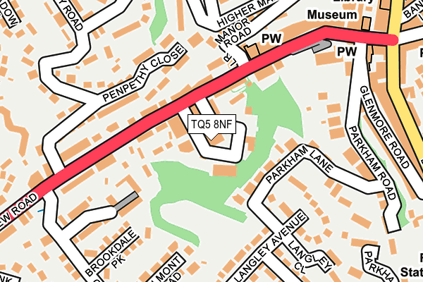 TQ5 8NF map - OS OpenMap – Local (Ordnance Survey)