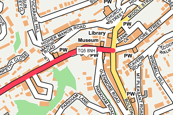 TQ5 8NH map - OS OpenMap – Local (Ordnance Survey)