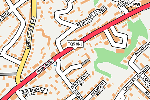 TQ5 8NJ map - OS OpenMap – Local (Ordnance Survey)