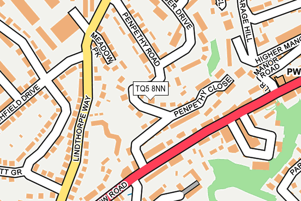 TQ5 8NN map - OS OpenMap – Local (Ordnance Survey)
