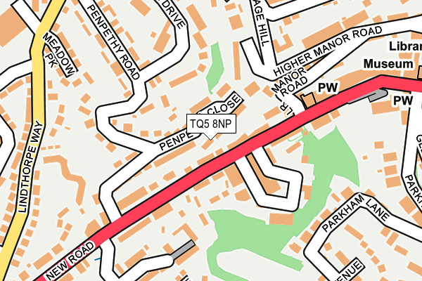 TQ5 8NP map - OS OpenMap – Local (Ordnance Survey)