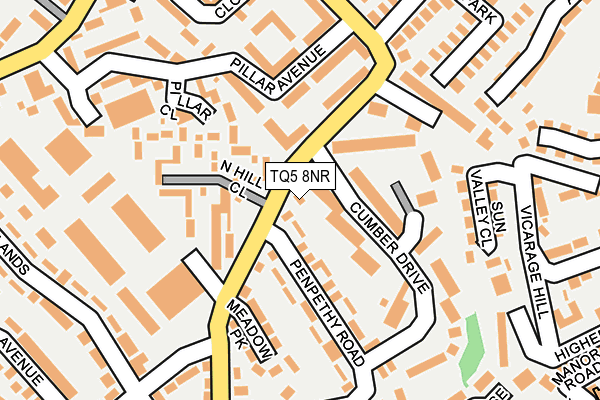 TQ5 8NR map - OS OpenMap – Local (Ordnance Survey)