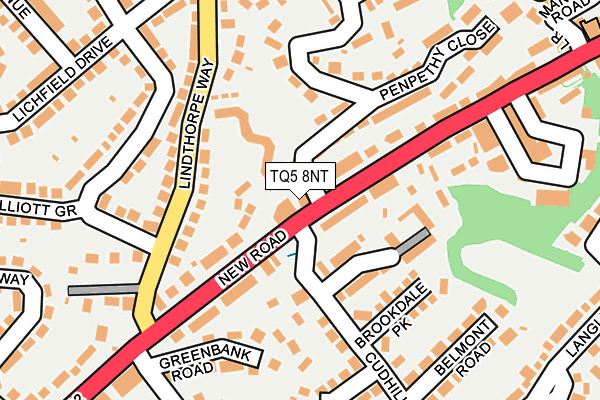 TQ5 8NT map - OS OpenMap – Local (Ordnance Survey)