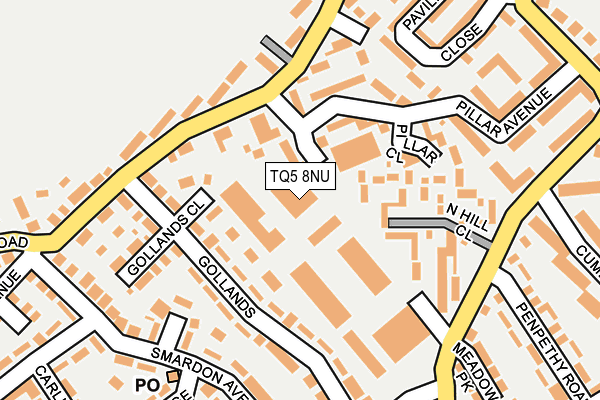 TQ5 8NU map - OS OpenMap – Local (Ordnance Survey)