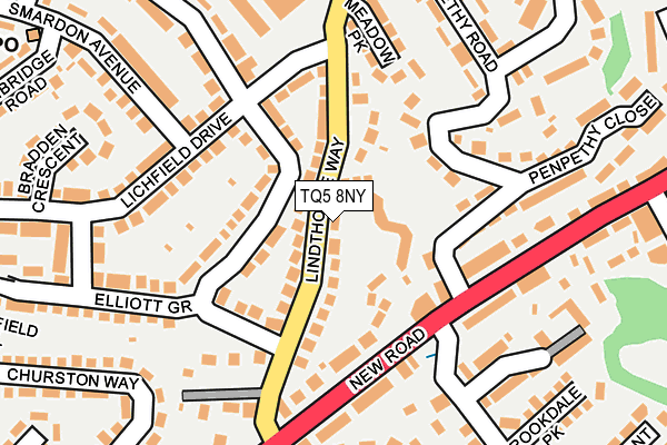 TQ5 8NY map - OS OpenMap – Local (Ordnance Survey)