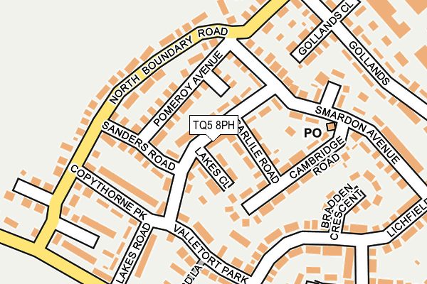 TQ5 8PH map - OS OpenMap – Local (Ordnance Survey)
