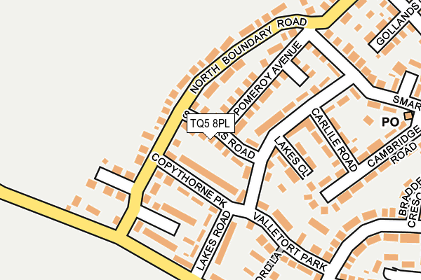 TQ5 8PL map - OS OpenMap – Local (Ordnance Survey)