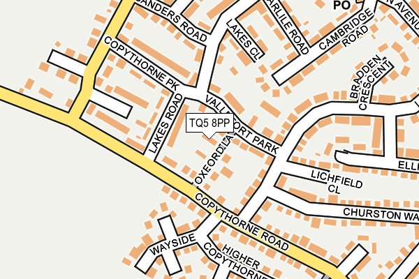 TQ5 8PP map - OS OpenMap – Local (Ordnance Survey)