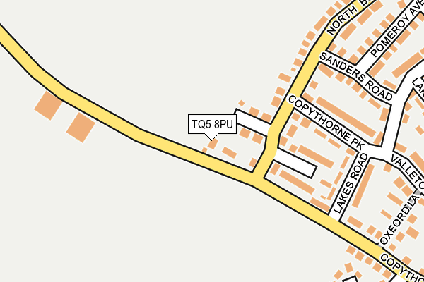 TQ5 8PU map - OS OpenMap – Local (Ordnance Survey)