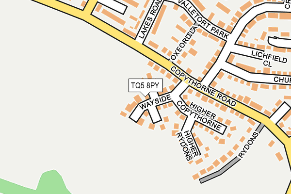 TQ5 8PY map - OS OpenMap – Local (Ordnance Survey)