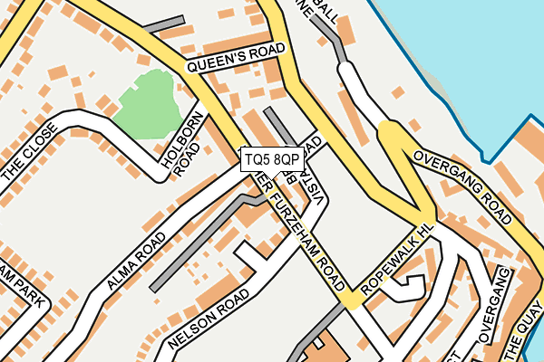 TQ5 8QP map - OS OpenMap – Local (Ordnance Survey)