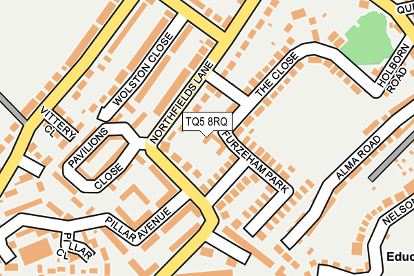 TQ5 8RQ map - OS OpenMap – Local (Ordnance Survey)