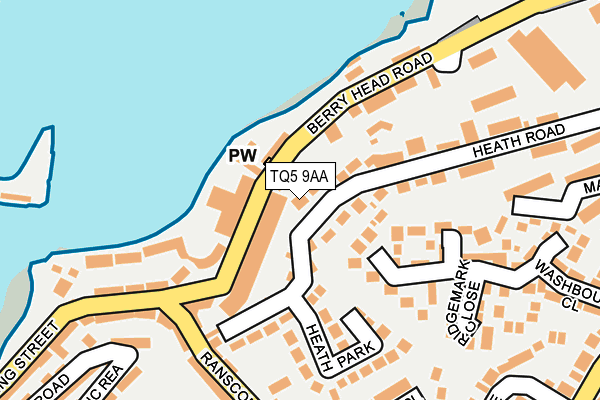 TQ5 9AA map - OS OpenMap – Local (Ordnance Survey)