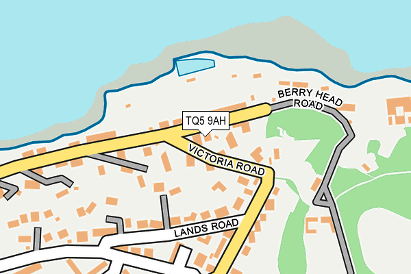 TQ5 9AH map - OS OpenMap – Local (Ordnance Survey)