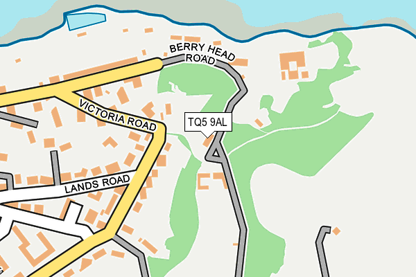 TQ5 9AL map - OS OpenMap – Local (Ordnance Survey)