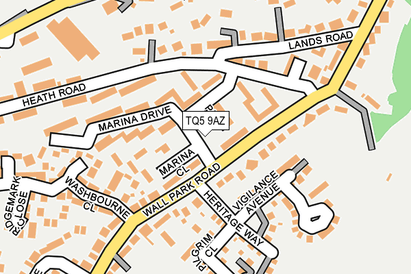 TQ5 9AZ map - OS OpenMap – Local (Ordnance Survey)