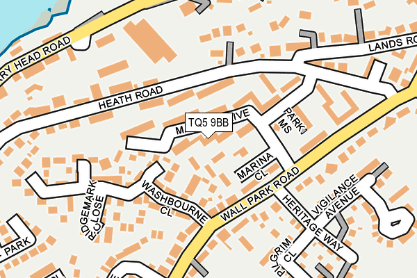 TQ5 9BB map - OS OpenMap – Local (Ordnance Survey)