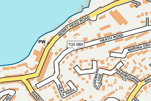 TQ5 9BH map - OS OpenMap – Local (Ordnance Survey)