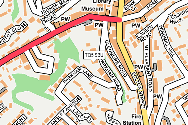 TQ5 9BU map - OS OpenMap – Local (Ordnance Survey)