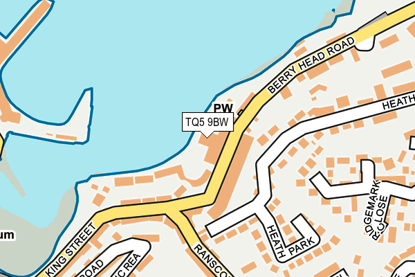 TQ5 9BW map - OS OpenMap – Local (Ordnance Survey)
