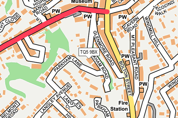 TQ5 9BX map - OS OpenMap – Local (Ordnance Survey)