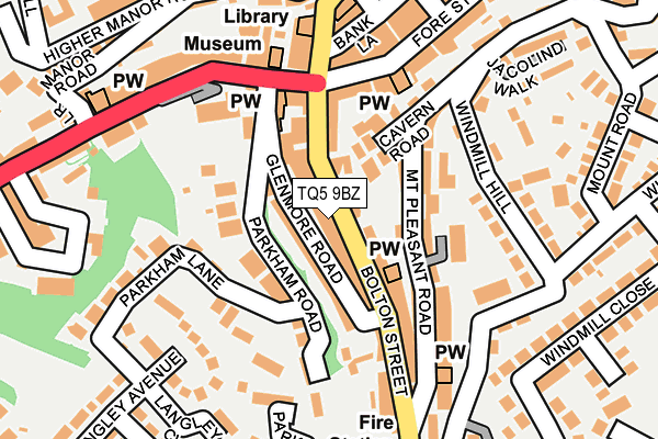 TQ5 9BZ map - OS OpenMap – Local (Ordnance Survey)
