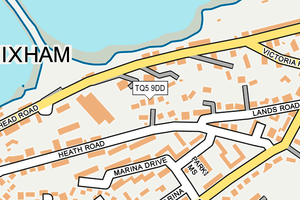 TQ5 9DD map - OS OpenMap – Local (Ordnance Survey)