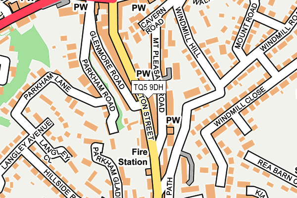 TQ5 9DH map - OS OpenMap – Local (Ordnance Survey)