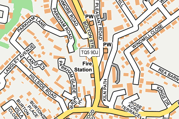 TQ5 9DJ map - OS OpenMap – Local (Ordnance Survey)