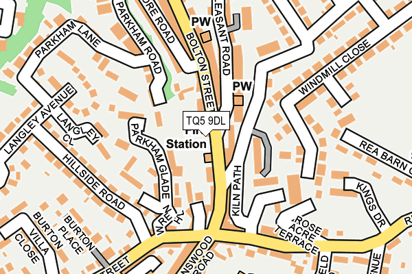 TQ5 9DL map - OS OpenMap – Local (Ordnance Survey)
