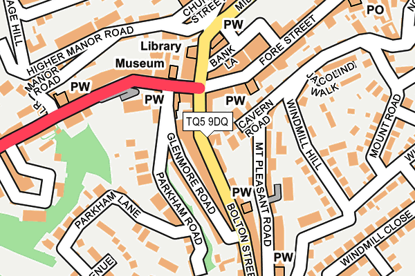 TQ5 9DQ map - OS OpenMap – Local (Ordnance Survey)