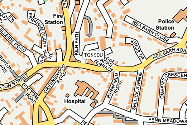 TQ5 9DU map - OS OpenMap – Local (Ordnance Survey)