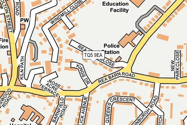 TQ5 9EA map - OS OpenMap – Local (Ordnance Survey)