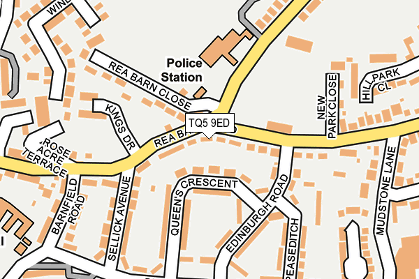TQ5 9ED map - OS OpenMap – Local (Ordnance Survey)