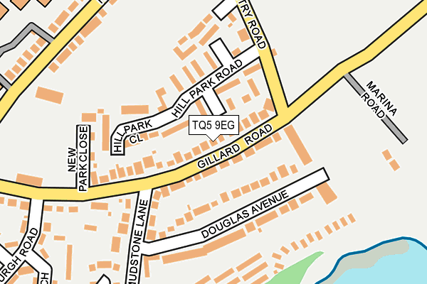 TQ5 9EG map - OS OpenMap – Local (Ordnance Survey)